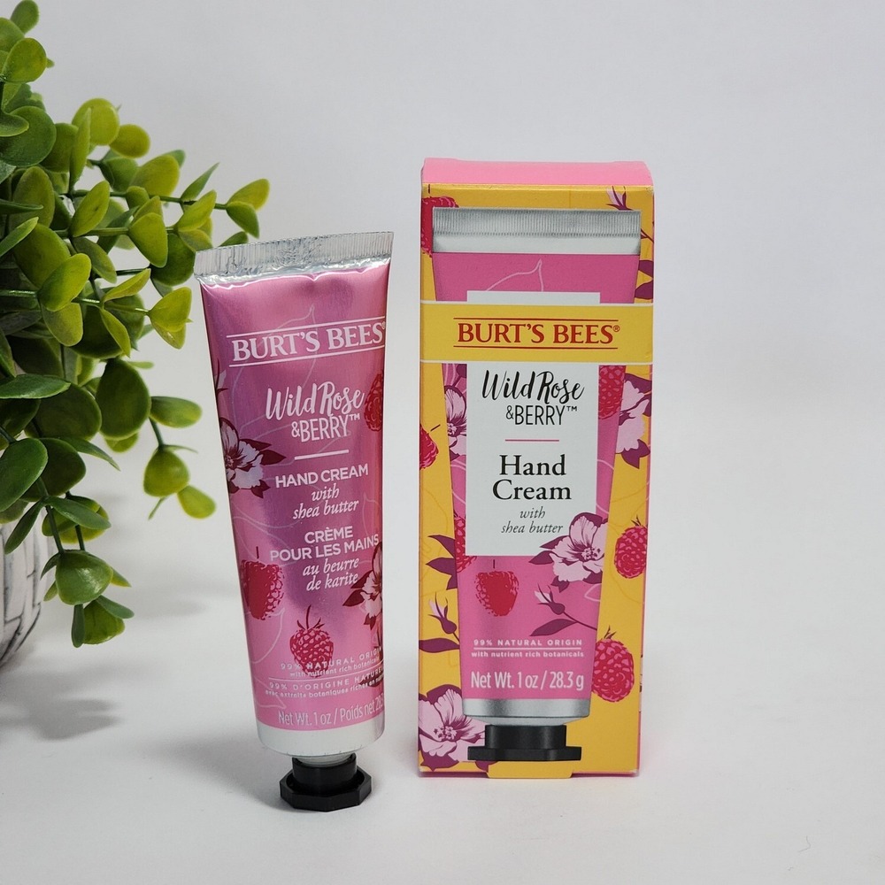 Burts Bees Wild Rose & Berry Hand Cream with Shea Butter 1 oz / 28.3 g